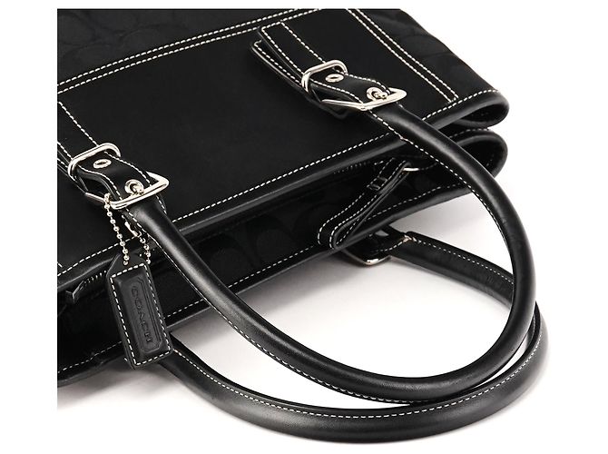 Coach 6366 Borsa Tote Soho in Signature Canvas Nero - vista 8