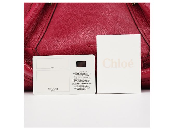 Chloé Borsa 2-Way Paraty in pelle rosa - vista 10