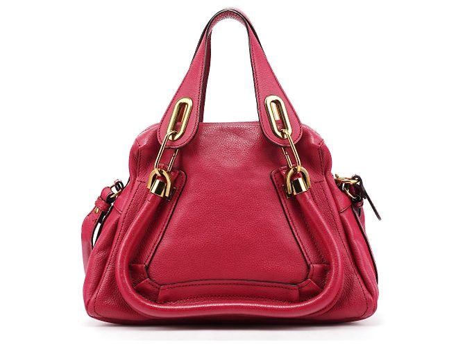 Chloé Borsa 2-Way Paraty in pelle rosa - vista 3