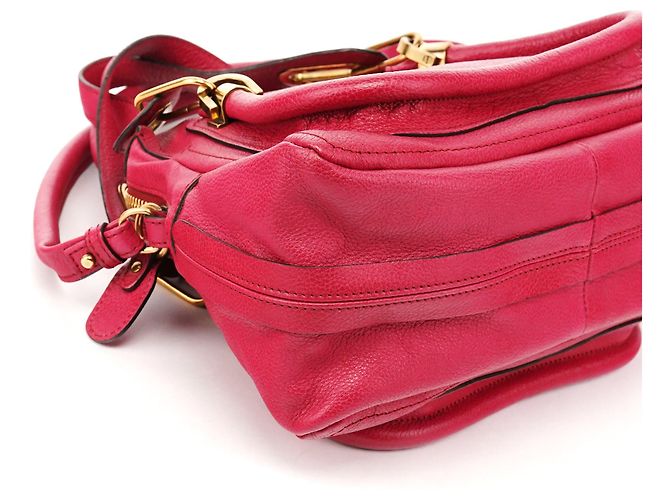 Chloé Borsa 2-Way Paraty in pelle rosa - vista 7