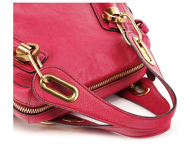 Chloé Borsa 2-Way Paraty in pelle rosa - vista 9