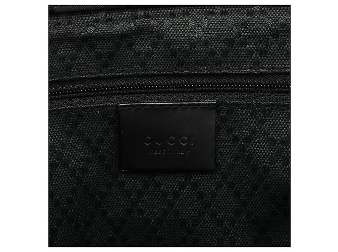 Gucci 002 1010 Black GG Bamboo Tote Bag - vista 10