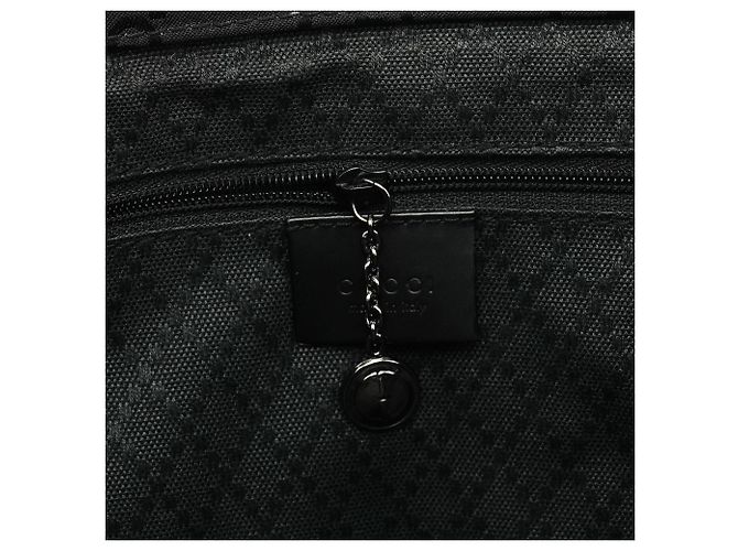 Gucci 002 1010 Black GG Bamboo Tote Bag - vista 11