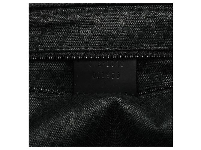 Gucci 002 1010 Black GG Bamboo Tote Bag - vista 12