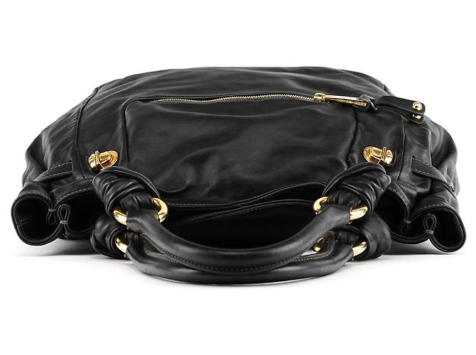 Marc Jacobs Borsa Tote in pelle nera con manici annodati - vista 4