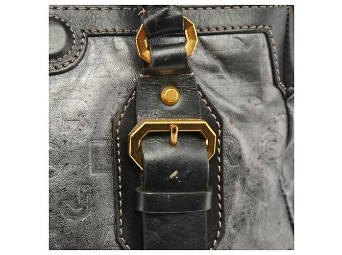 Marc Jacobs Borsa 2-Way in pelle grigia con logo impresso - vista 6
