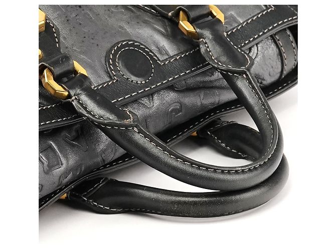 Marc Jacobs Borsa 2-Way in pelle grigia con logo impresso - vista 9