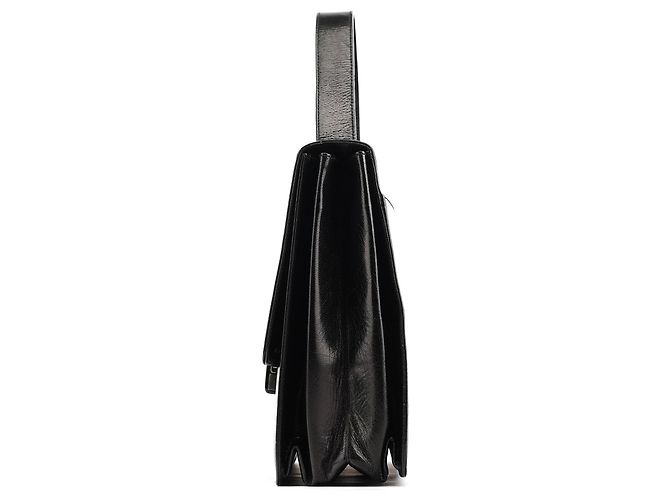 Prada  mala de mão com alça superior e fivela em Vitello preto - vista 2