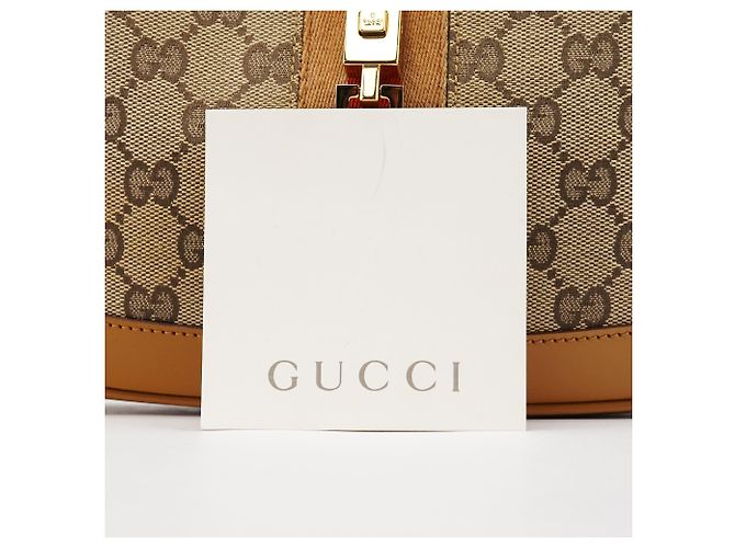 Gucci 001 3735 Borsa a Tracolla GG Jackie Beige Tan - vista 13