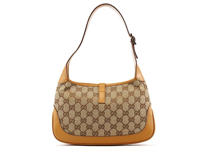 Gucci 001 3735 Borsa a Tracolla GG Jackie Beige Tan - vista 3