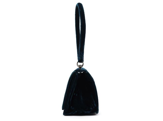 Prada B7595 Deep Blue Velluto Righe Shoulder Bag - vista 2