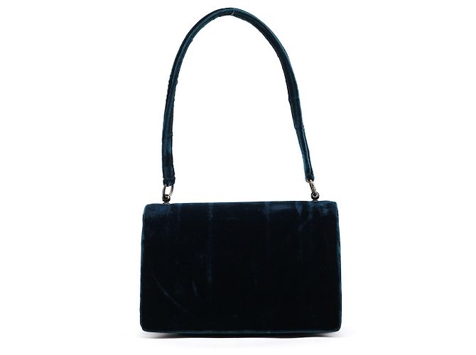 Prada B7595 Deep Blue Velluto Righe Shoulder Bag - vista 3