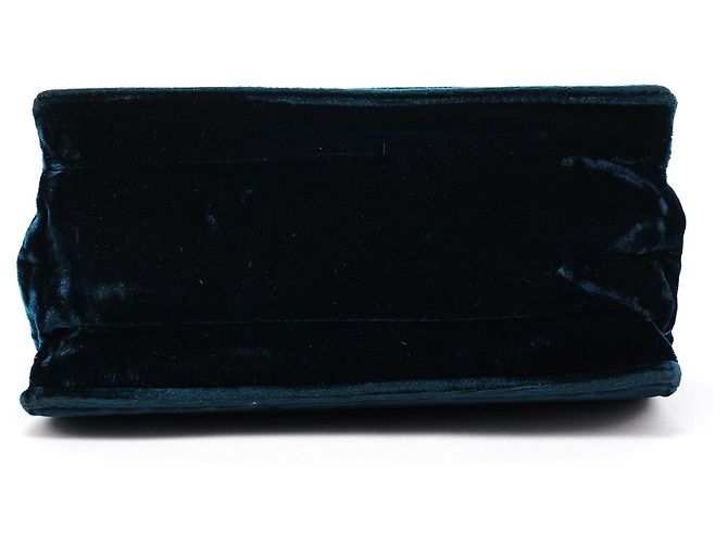 Prada B7595 Deep Blue Velluto Righe Shoulder Bag - vista 5