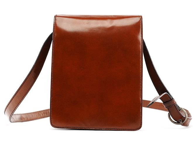 Miu Miu Borsa a tracolla in pelle marrone con patta - vista 3