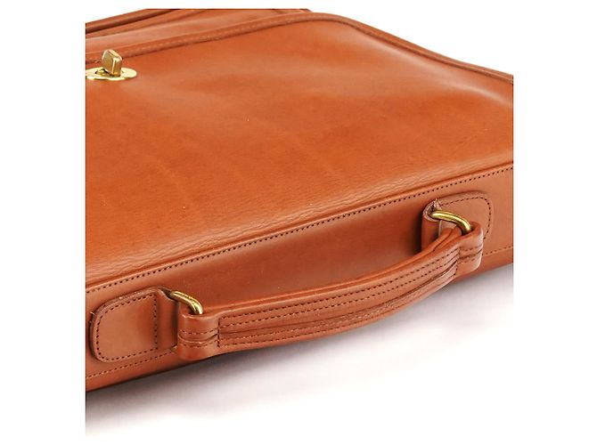 Coach Borsa Metropolitan 2-Way in pelle Light Brown 5181 - vista 12