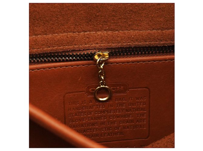 Coach Borsa Metropolitan 2-Way in pelle Light Brown 5181 - vista 17