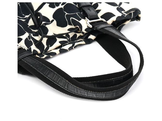 Yves Saint Laurent Borsa Tote YSL in tela floreale - vista 10