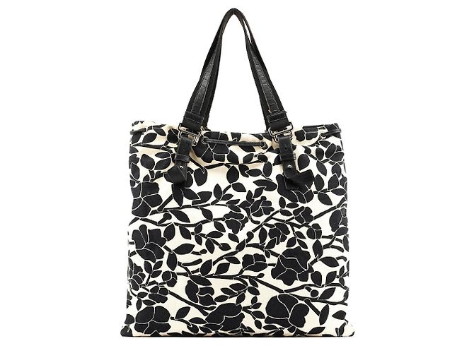 Yves Saint Laurent Borsa Tote YSL in tela floreale - vista 3