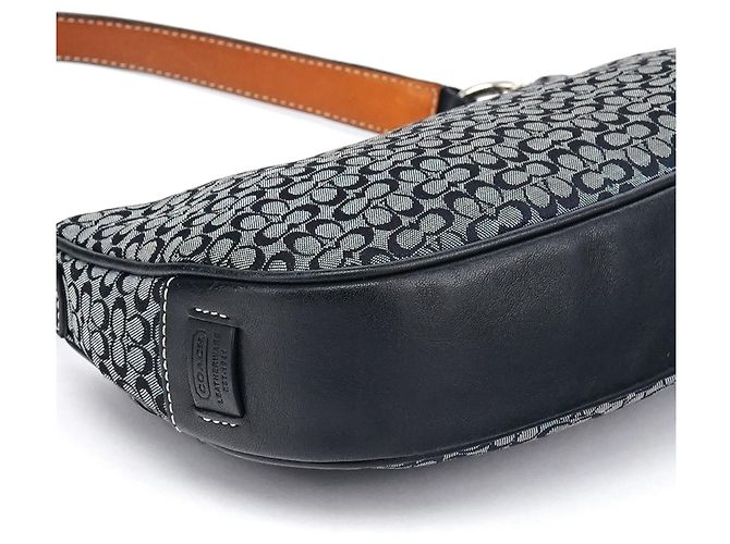 Coach Borsa a tracolla 6623 Grey Signature Canvas - vista 11