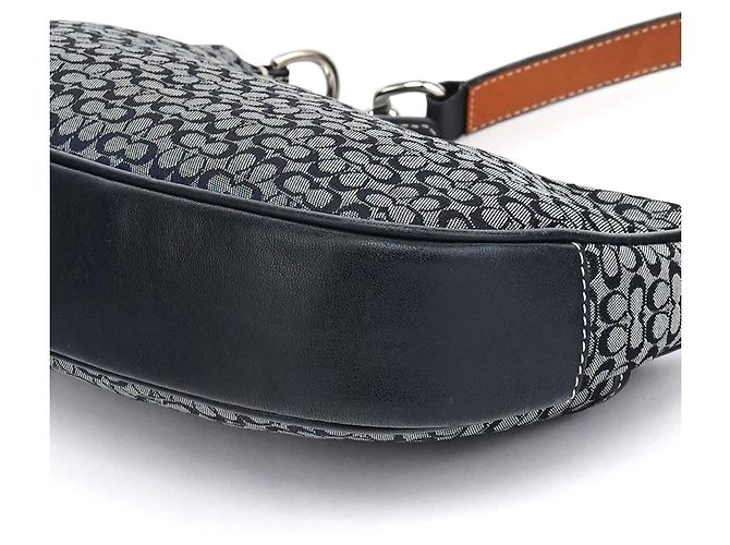 Coach Borsa a tracolla 6623 Grey Signature Canvas - vista 12