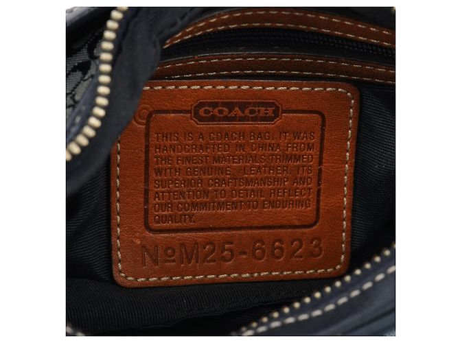 Coach Borsa a tracolla 6623 Grey Signature Canvas - vista 13