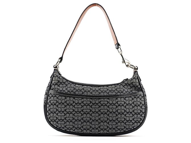 Coach Borsa a tracolla 6623 Grey Signature Canvas - vista 3