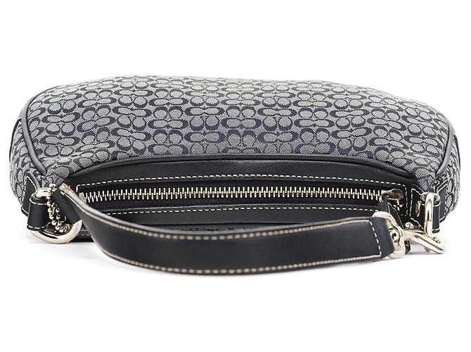 Coach Borsa a tracolla 6623 Grey Signature Canvas - vista 4