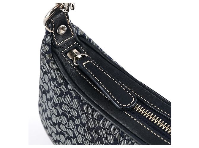 Coach Borsa a tracolla 6623 Grey Signature Canvas - vista 7