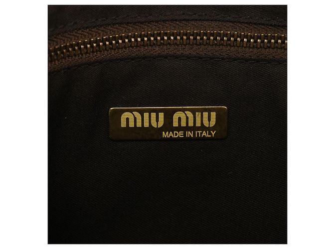 Miu Miu Bolsa de Ombro com Fivela em Camurça Khaki - vista 12