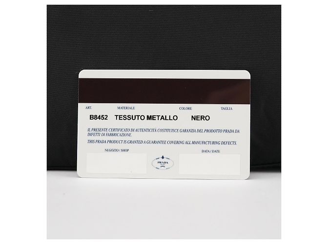 Prada Borsa a Tracolla Tessuto Metallo Nera 1998 - vista 12