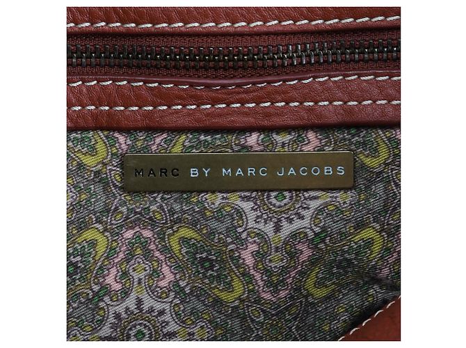 Marc by Marc Jacobs Borsa a tracolla multi-tasche in pelle marrone - vista 11