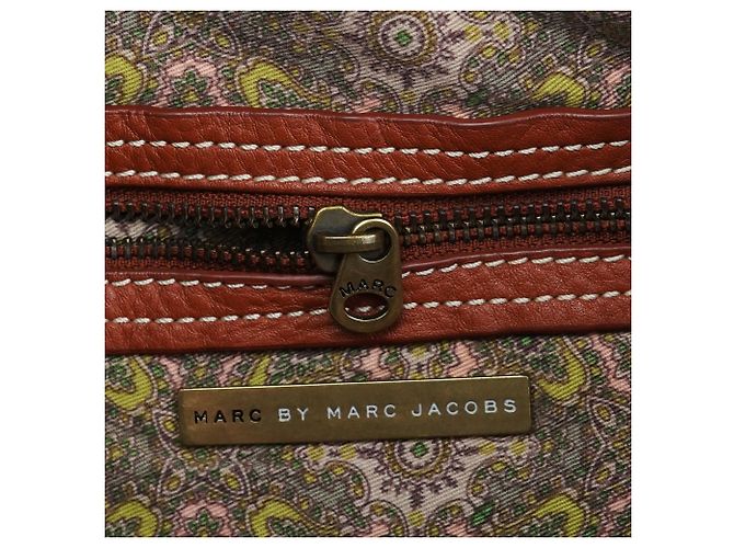 Marc by Marc Jacobs Borsa a tracolla multi-tasche in pelle marrone - vista 12