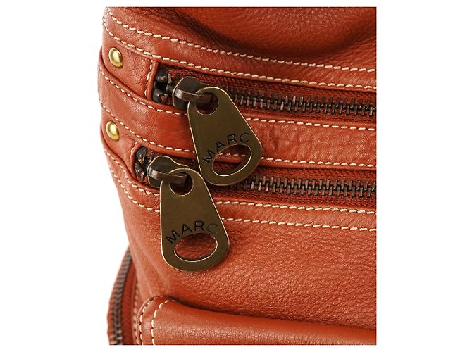 Marc by Marc Jacobs Borsa a tracolla multi-tasche in pelle marrone - vista 6