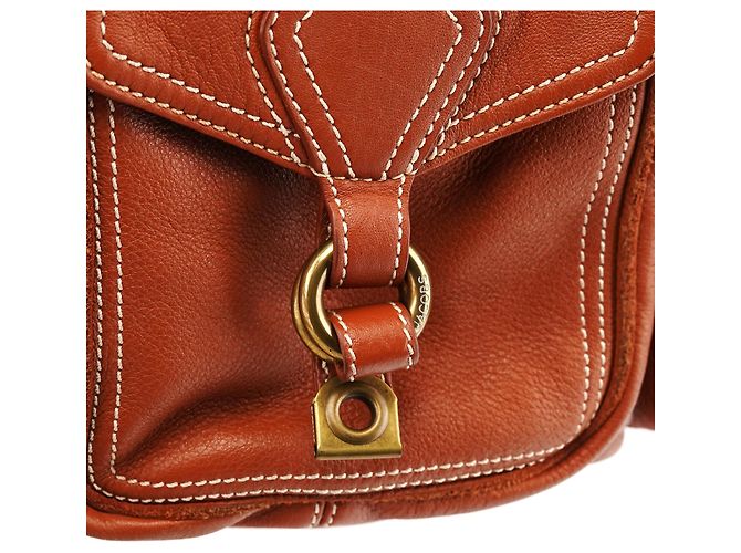 Marc by Marc Jacobs Borsa a tracolla multi-tasche in pelle marrone - vista 7