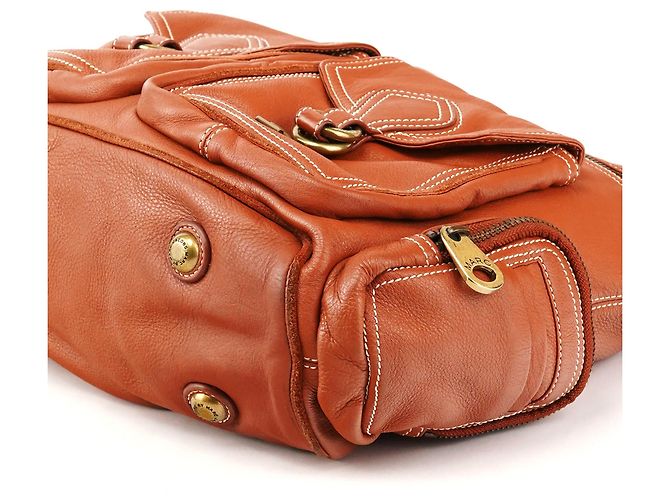 Marc by Marc Jacobs Borsa a tracolla multi-tasche in pelle marrone - vista 9
