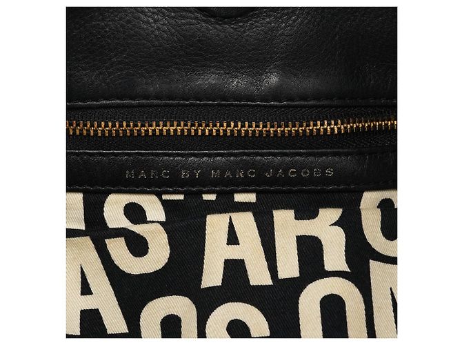 Marc by Marc Jacobs Borsa a tracolla 2-Way Classic Q Hobo in pelle nera - vista 11