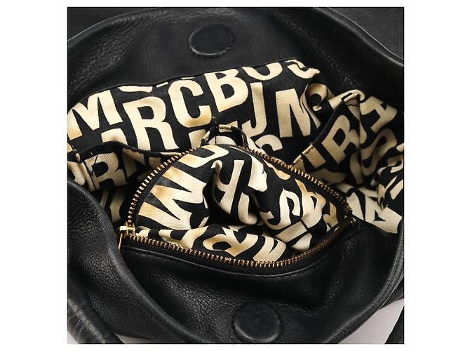Marc by Marc Jacobs Borsa a tracolla 2-Way Classic Q Hobo in pelle nera - vista 13