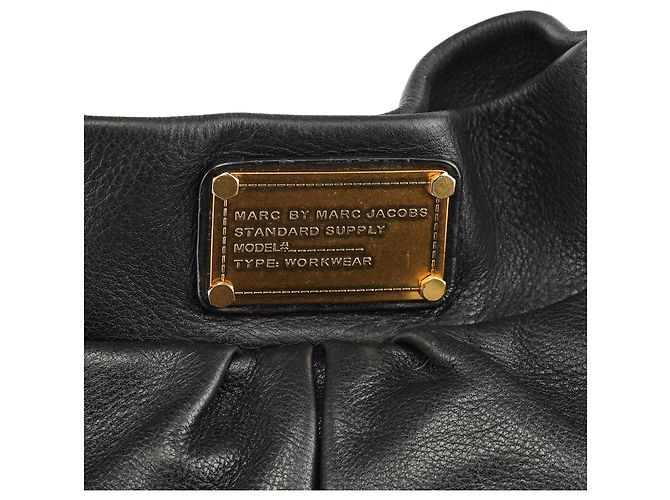 Marc by Marc Jacobs Borsa a tracolla 2-Way Classic Q Hobo in pelle nera - vista 6