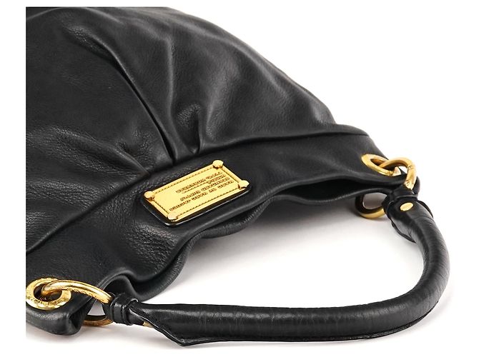Marc by Marc Jacobs Borsa a tracolla 2-Way Classic Q Hobo in pelle nera - vista 9