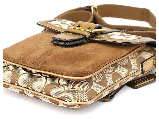 Coach Borsa a tracolla Soho 2004 Beige Gold - vista 11