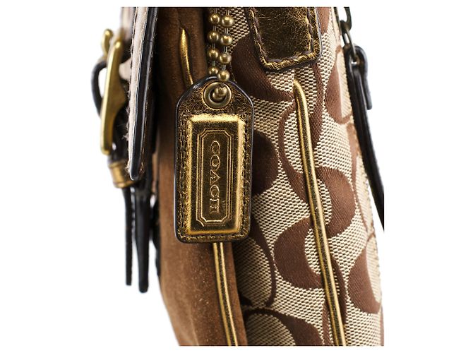 Coach Borsa a tracolla Soho 2004 Beige Gold - vista 5