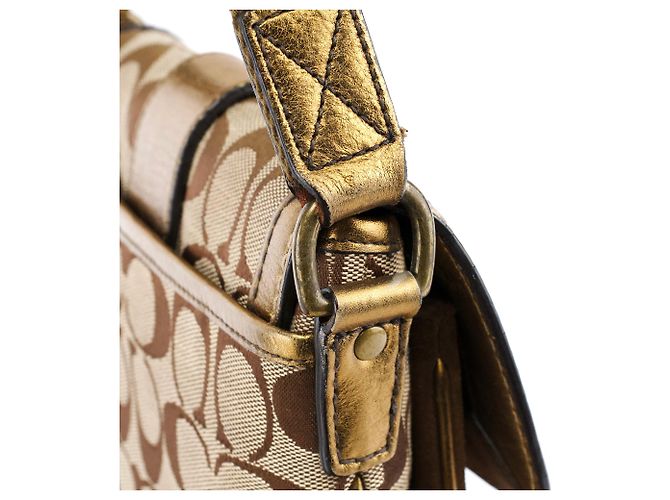 Coach Borsa a tracolla Soho 2004 Beige Gold - vista 7