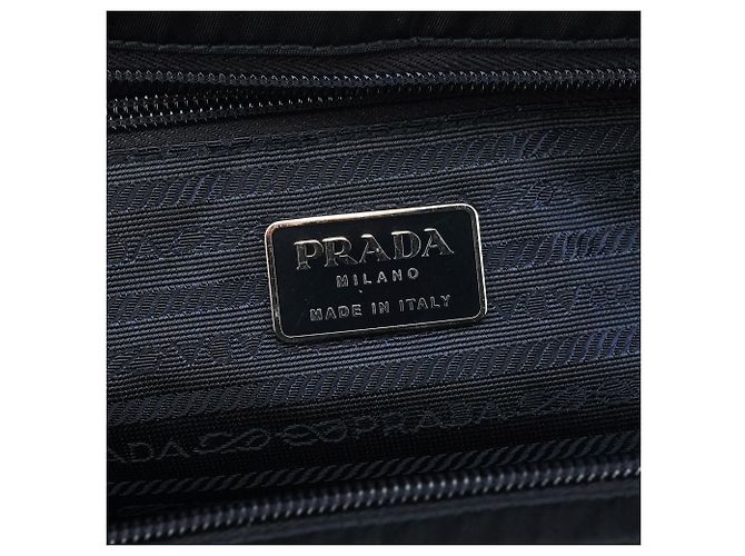Prada Borsa Tote Tessuto Metal Nylon Navy - vista 12