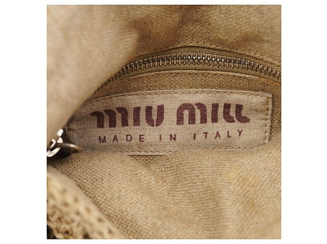 Miu Miu Borsa crossbody in rafia intrecciata Campaign 1994 - vista 7