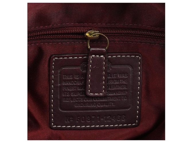 Coach 12466 Borsa Tote Hamptons in Python Beige Burgundy - vista 13