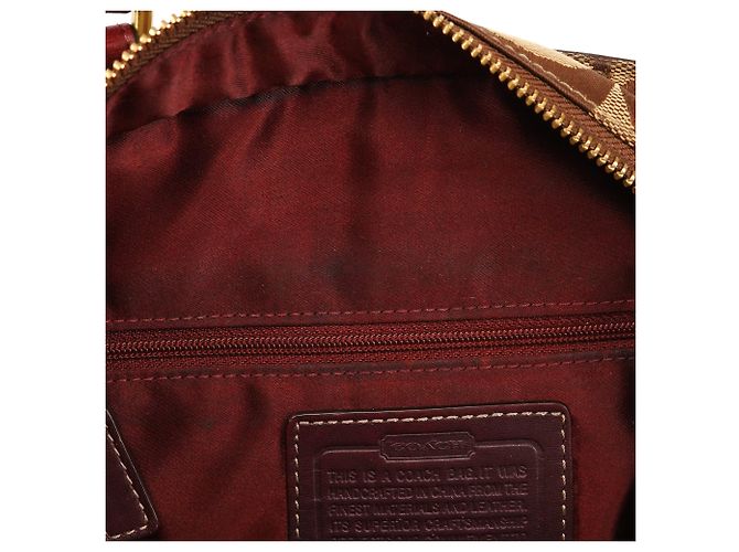 Coach 12466 Borsa Tote Hamptons in Python Beige Burgundy - vista 14