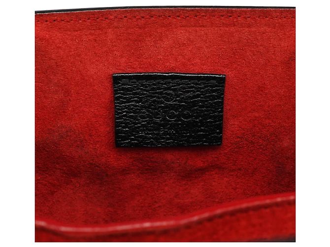Gucci 002 1060 Borsa Tote in pelle nera Bamboo - vista 10
