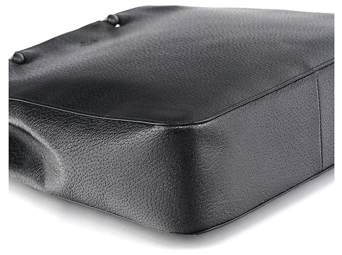 Gucci 002 1060 Borsa Tote in pelle nera Bamboo - vista 8