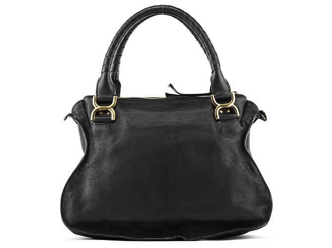 Chloé Borsa Marcie 2-Way in pelle nera - vista 3