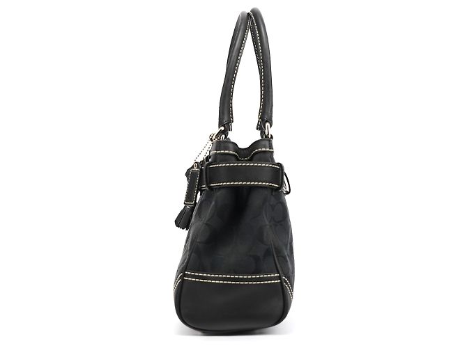 Coach Borsa Tote Hamptons Signature Nera F08K06 - vista 2
